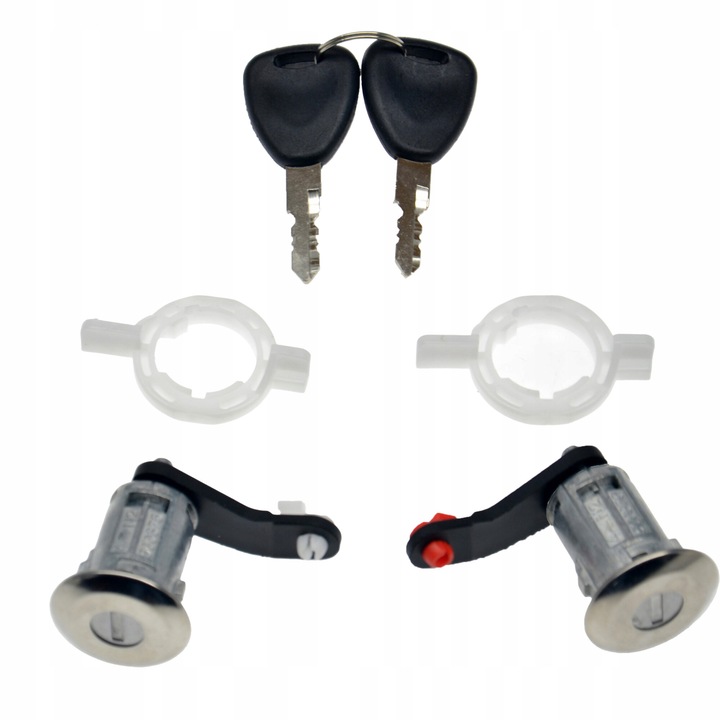 Ajtózár henger, ProParts Krawczyk, Renault Master II 1998- Opel Movano A 1998- Nissan Interstar 2002-, 7701470944 256523, Fekete