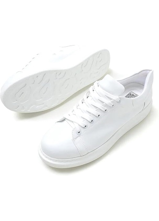 Tenisi barbati Solaress 547, casual, usori, alb, piele ecologica, 42 EU