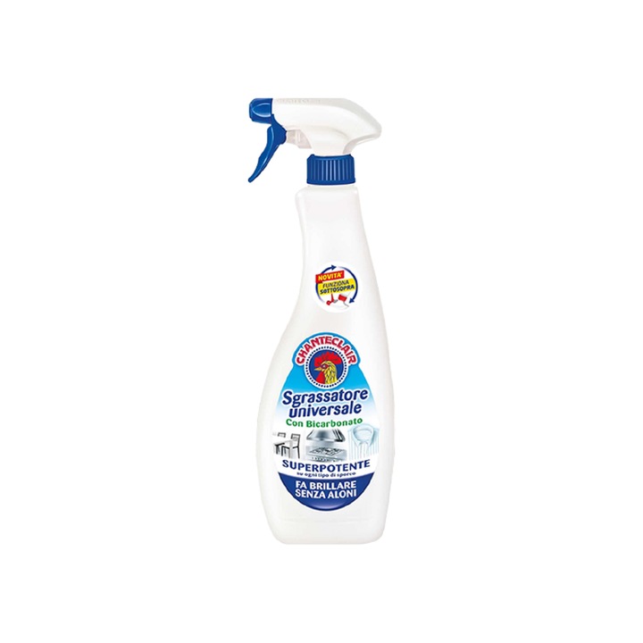 Degresant Chanteclair cu Bicarbonat, Curatare Multiple Suprafete, Efect Puternic si Rapid, Up-side down, 600 ml