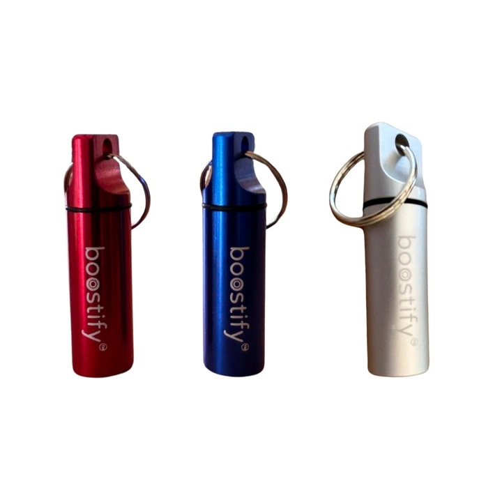 3db-os hordozható mini dobozos gyógyszeres doboz készlet, kulcstartó típusú, alumíniumból, 3 színben