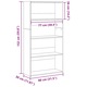 Biblioteca vidaXL, lemn vechi, 80x30x152 cm, lemn prelucrat 23.95 kg