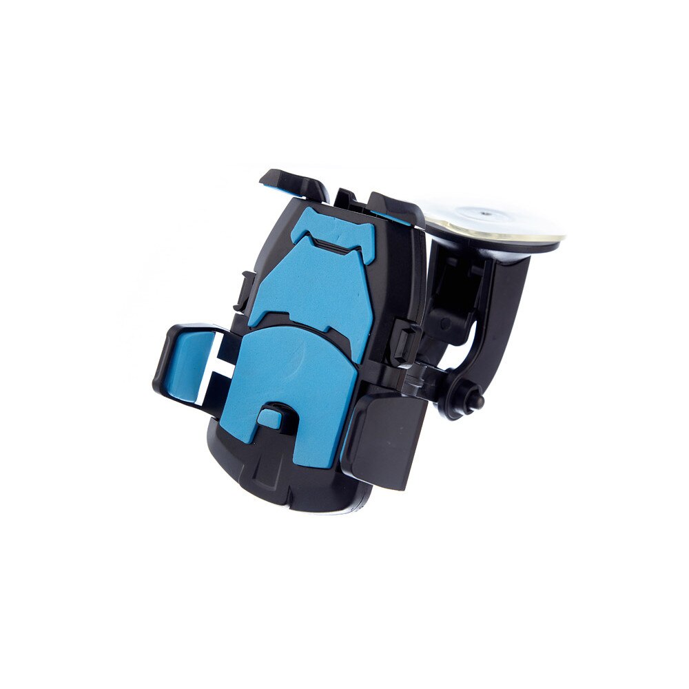 Suport auto, universal, pentru telefoane cu latime intre 45 - 95 mm, Negru/Albastru