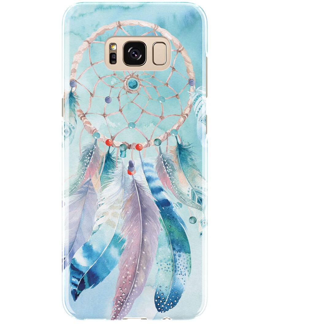 Husa silicon transparent dreamcatcher watercolor samsung s8
