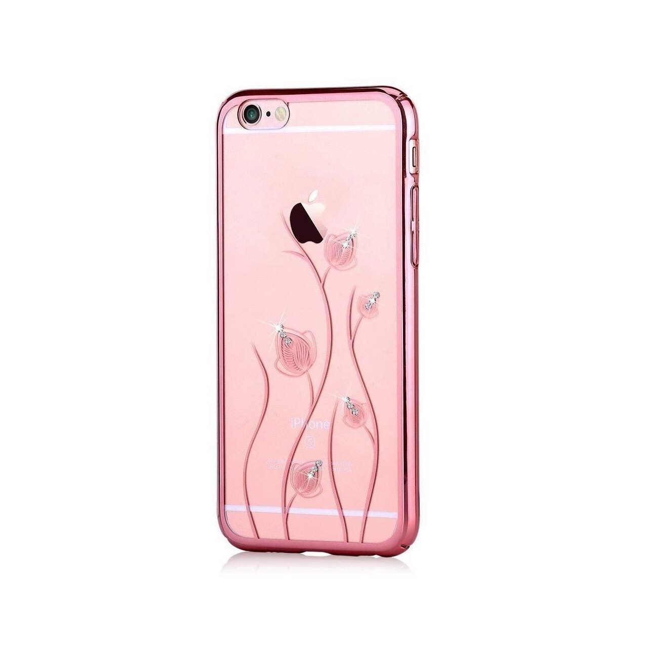 Husa Vouni Crystal Blossom Gold Rose Pentru Iphone 6,6S