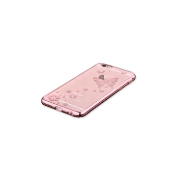 Husa Vouni Crystal Butterfly Gold Rose Pentru Iphone 6,6S Husa Vouni Crystal Butterfly Gold Rose Pentru Iphone 6,6S