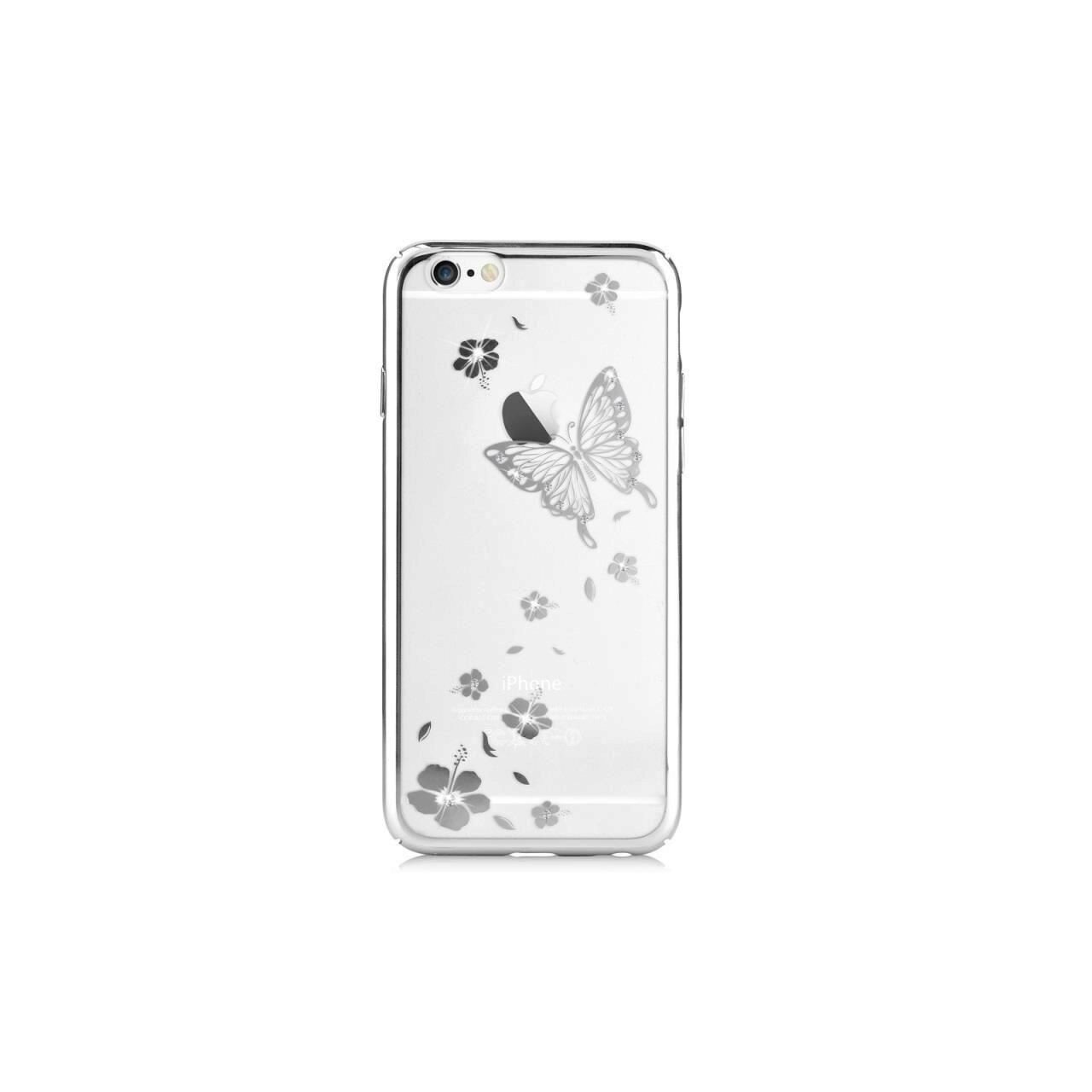 Husa Vouni Crystal Butterfly Argintie Pentru Iphone 6,6S