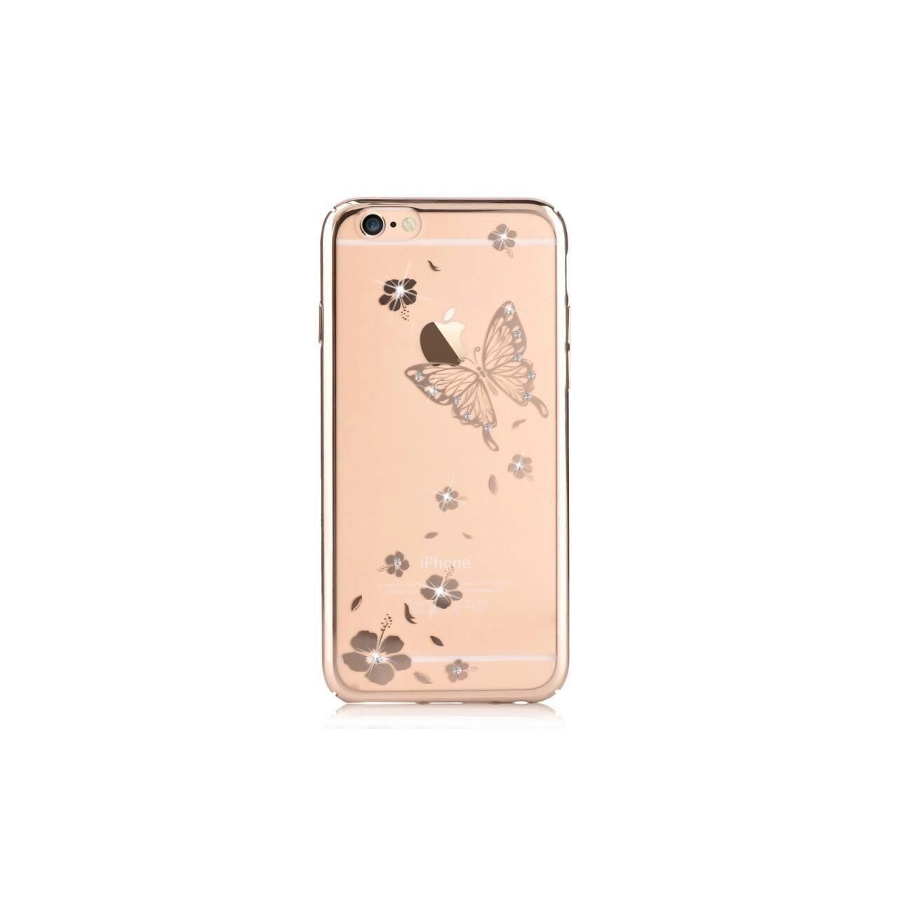 Husa Vouni Crystal Butterfly Aurie Pentru Iphone 6,6S