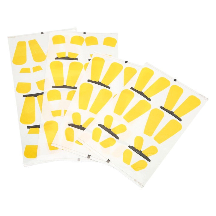 4 szemhéjfesték lapból álló készlet, szem tetoválás, játékos dizájn, többszínű