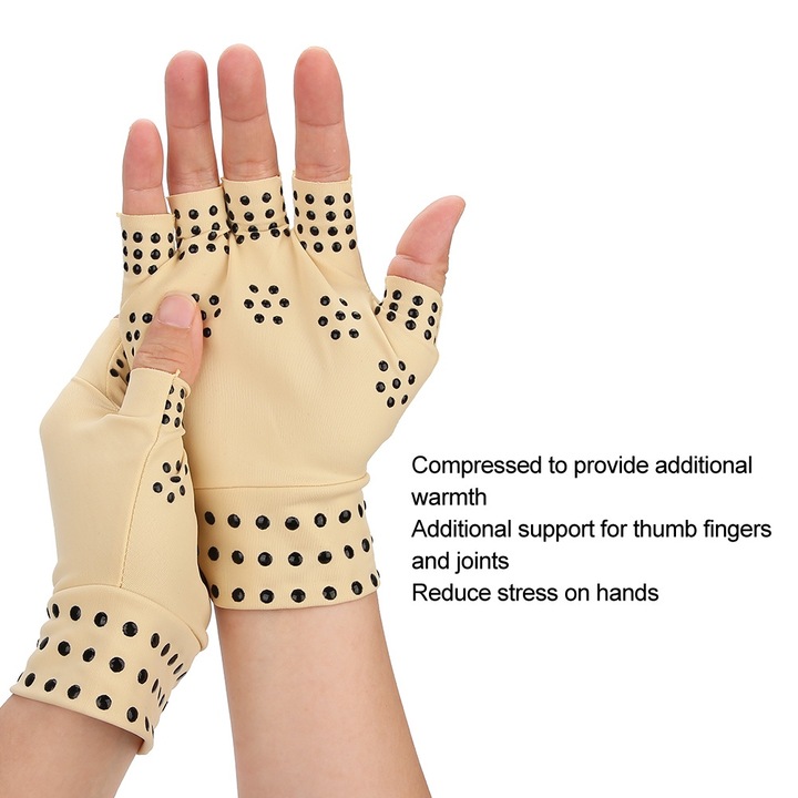 Jormftte sportkesztyű, rugalmas, félujjas, bőrszínű, férfi