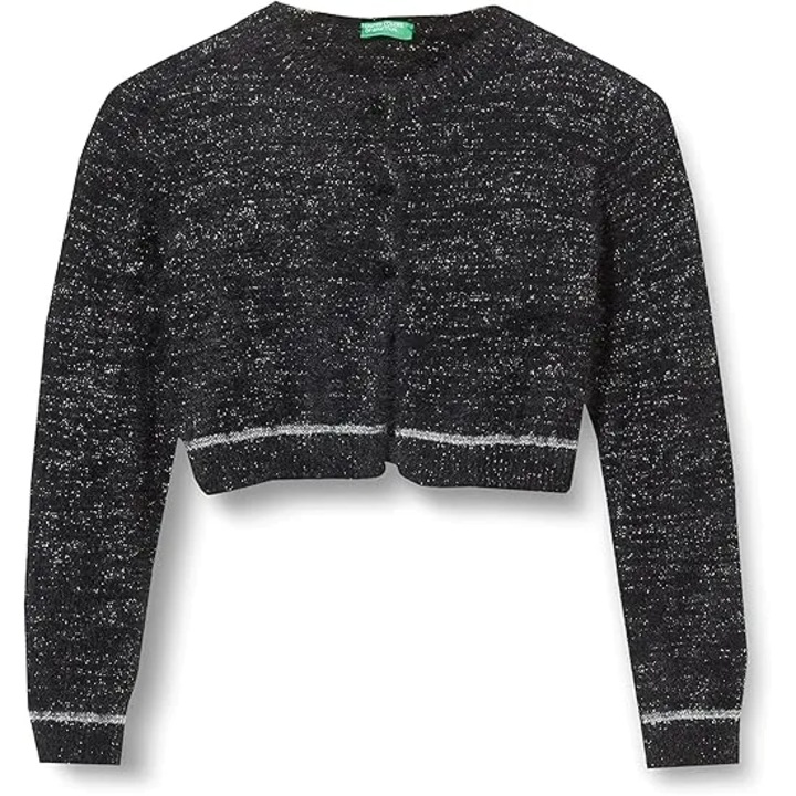 Cardigan United Colors of Benetton, 110cm, 4-5ani, negru