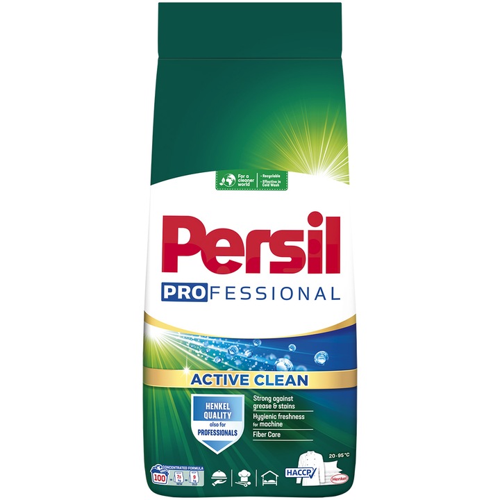 Прах за пране Persil Deep Clean Regular Professional, 100 пранета, 7.5 кг