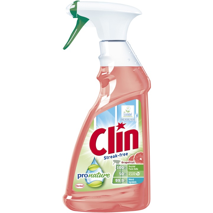 Clin Pro Nature ablaktisztító oldat, Grapefruit, 500ml