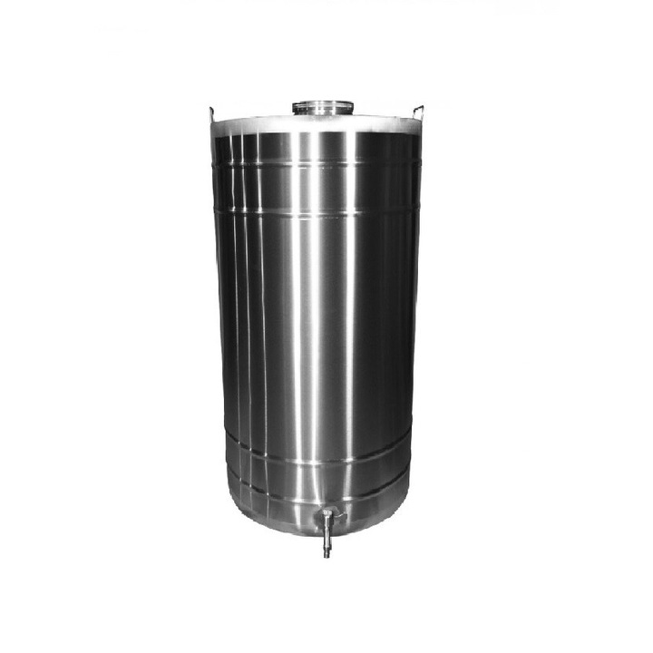 Butoi inox alimentare cu capac clamp si robinet 30 litri