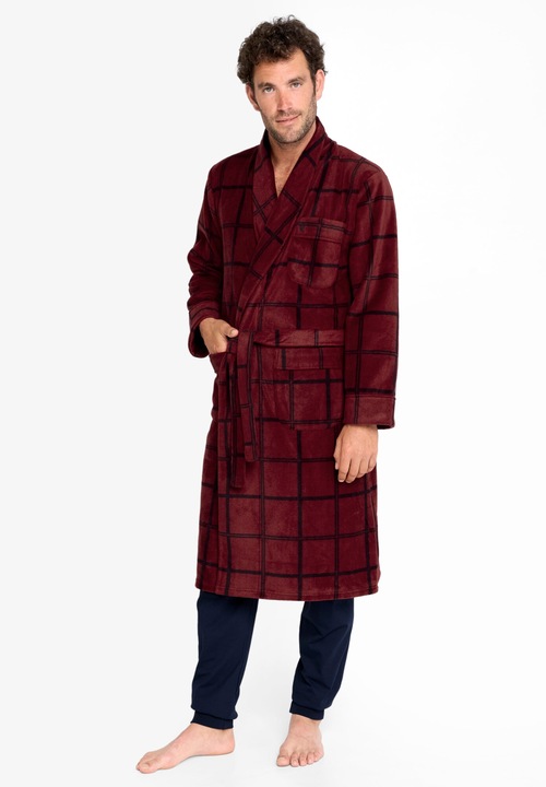 Halat Barbati Polar Iarna Premium Imprimati, 0601-94, Poliester, XL INTL, EL BÚHO NOCTURNO