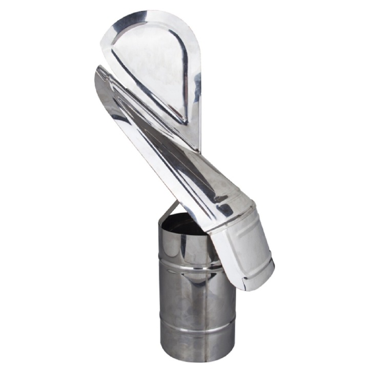 Capac Terminal Cos de Fum Rotativ INOX - Diametru capac 160 mm