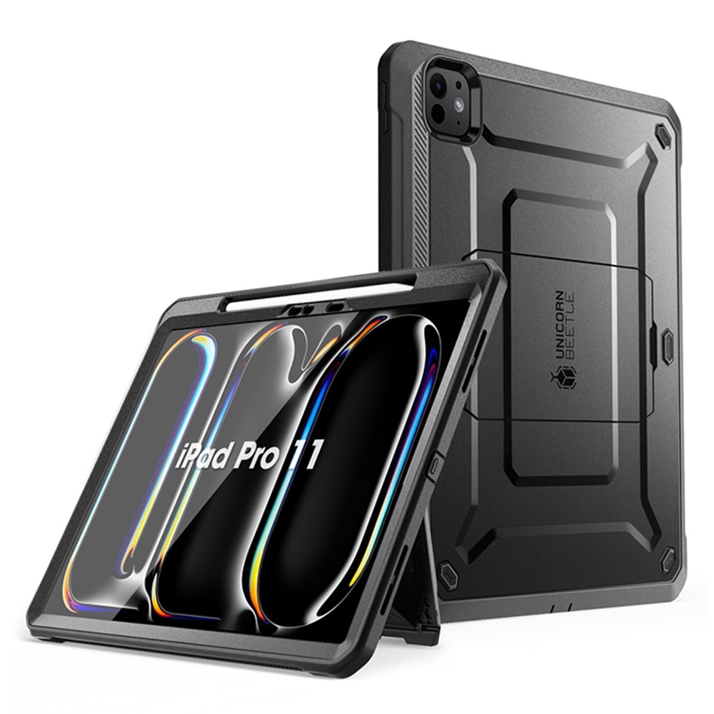 Husa Cu Grad Ridicat de Protectie pentru iPad Pro 11 2024, Tuds Armor, Unicorn Beetle Pro, Q53, Thermoresistant plastic, Intense Dark