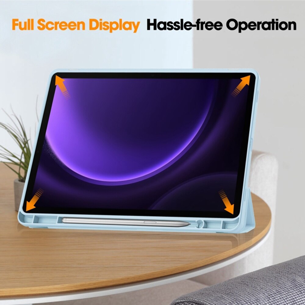 Husa pentru Samsung Galaxy Tab S9 / S9 FE / S10 FE - Techsuit Flex Trifold - Sky Blue