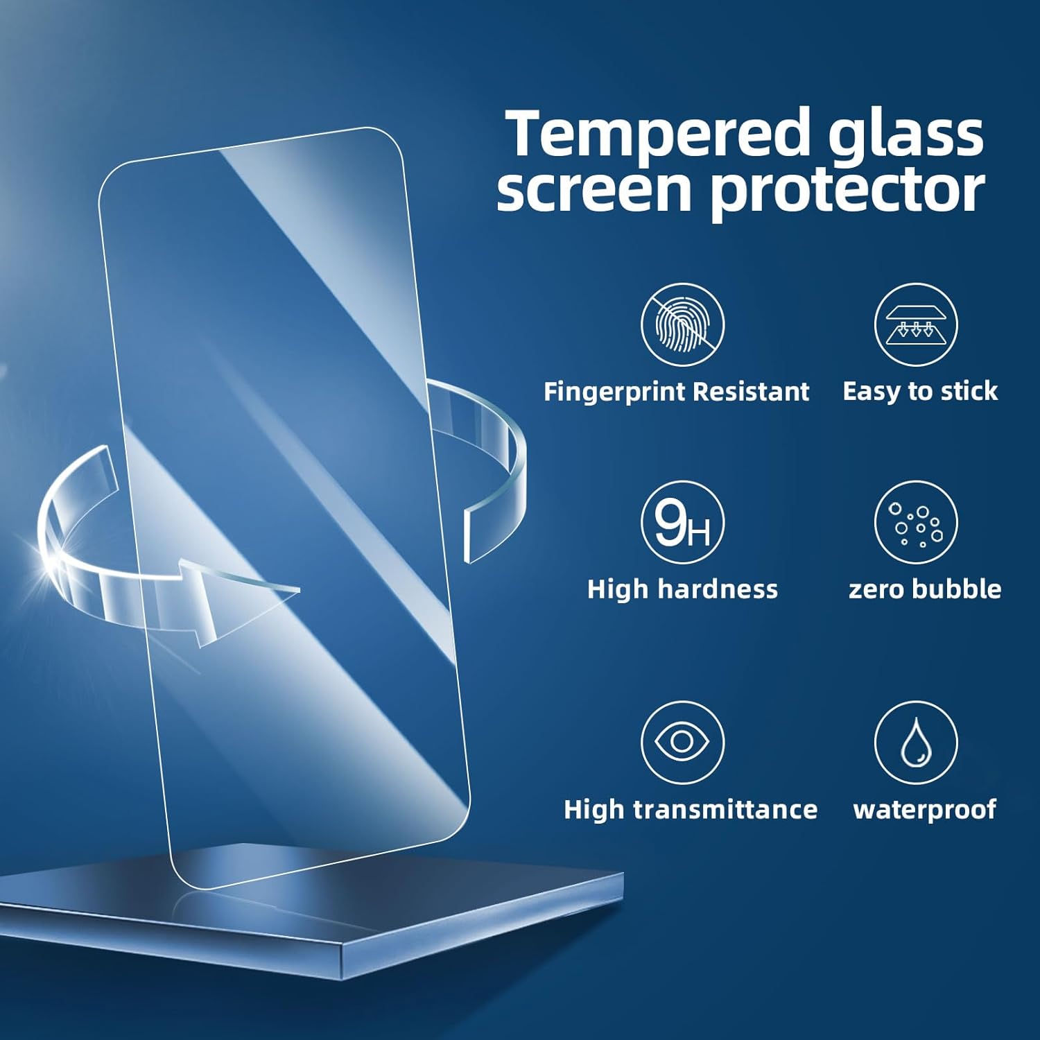 Folie sticla securizata pentru Iphone 15, 15 Pro, 16, Duritate 9H, JASFPTIP1516