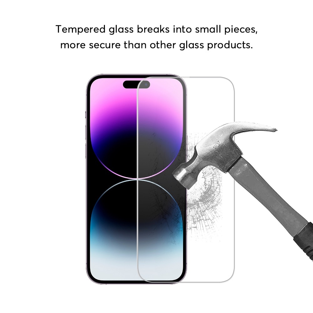 Folie sticla securizata pentru Iphone 15, 15 Pro, 16, Duritate 9H, JASFPTIP1516