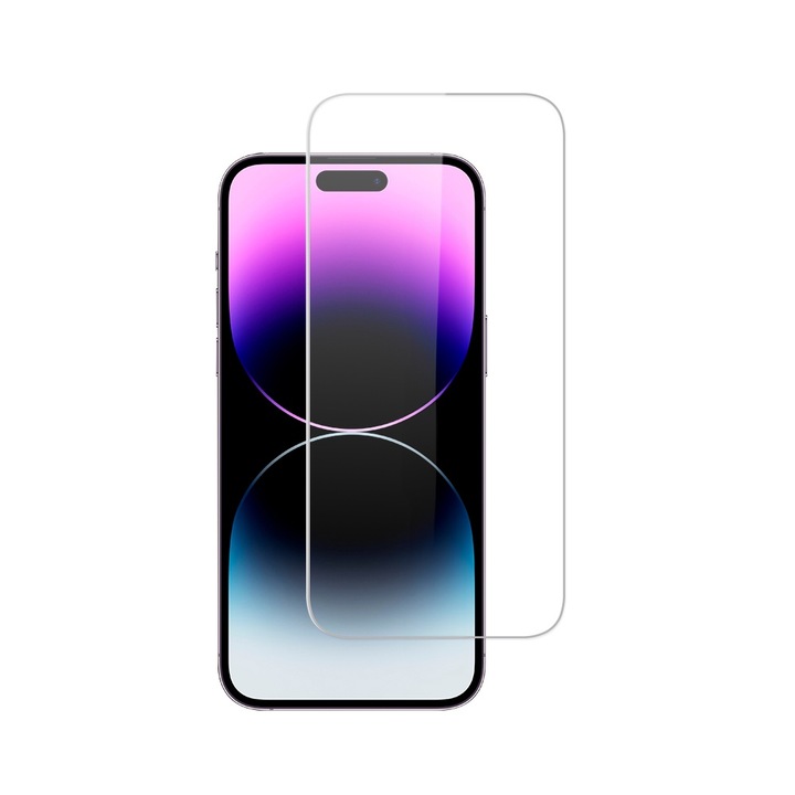 Edzett üvegfólia iPhone 15, 15 Pro, 16 telefonokhoz, 9H keménység, JASFPTIP1516