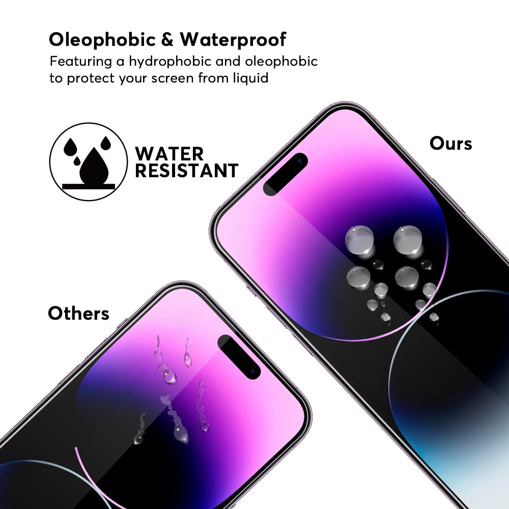 Folie sticla securizata pentru Iphone 15, 15 Pro, 16, Duritate 9H, JASFPTIP1516