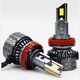 Set de 2 becuri LED auto, 130W, 12600lm, 6500K, H8 si H11 universal, substrat de cupru, 3 teava de cupru, disiparea caldurii ventilatorului, Canbus, fara eroare, +300%, SL-S40-H11