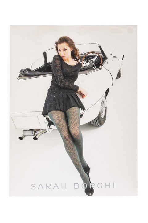 Dres din microfibra 3D si tul, Sarah Borghi Iride 60 DEN, Lila