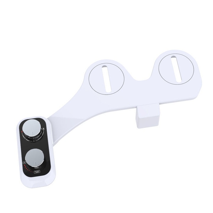 BOMSTOM nem elektromos bidé, fehér, öntisztító, állítható nyomású, könnyen szerelhető