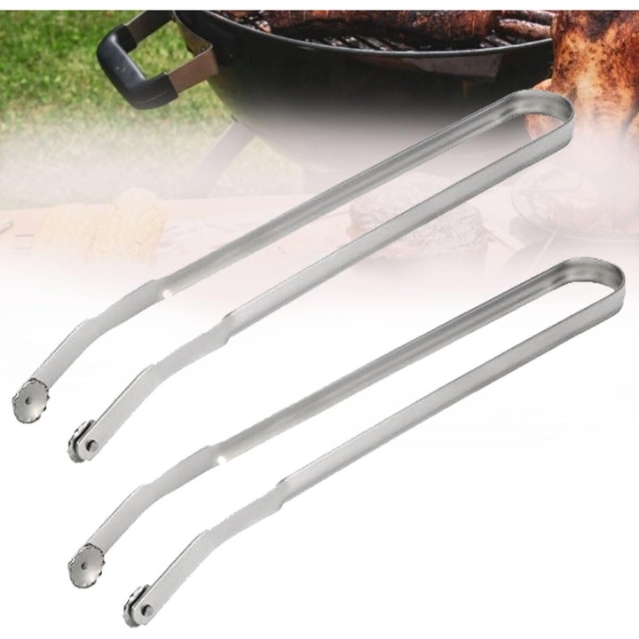 Set 2 clesti de gratar MAOYONG, inox, pentru carne, legume