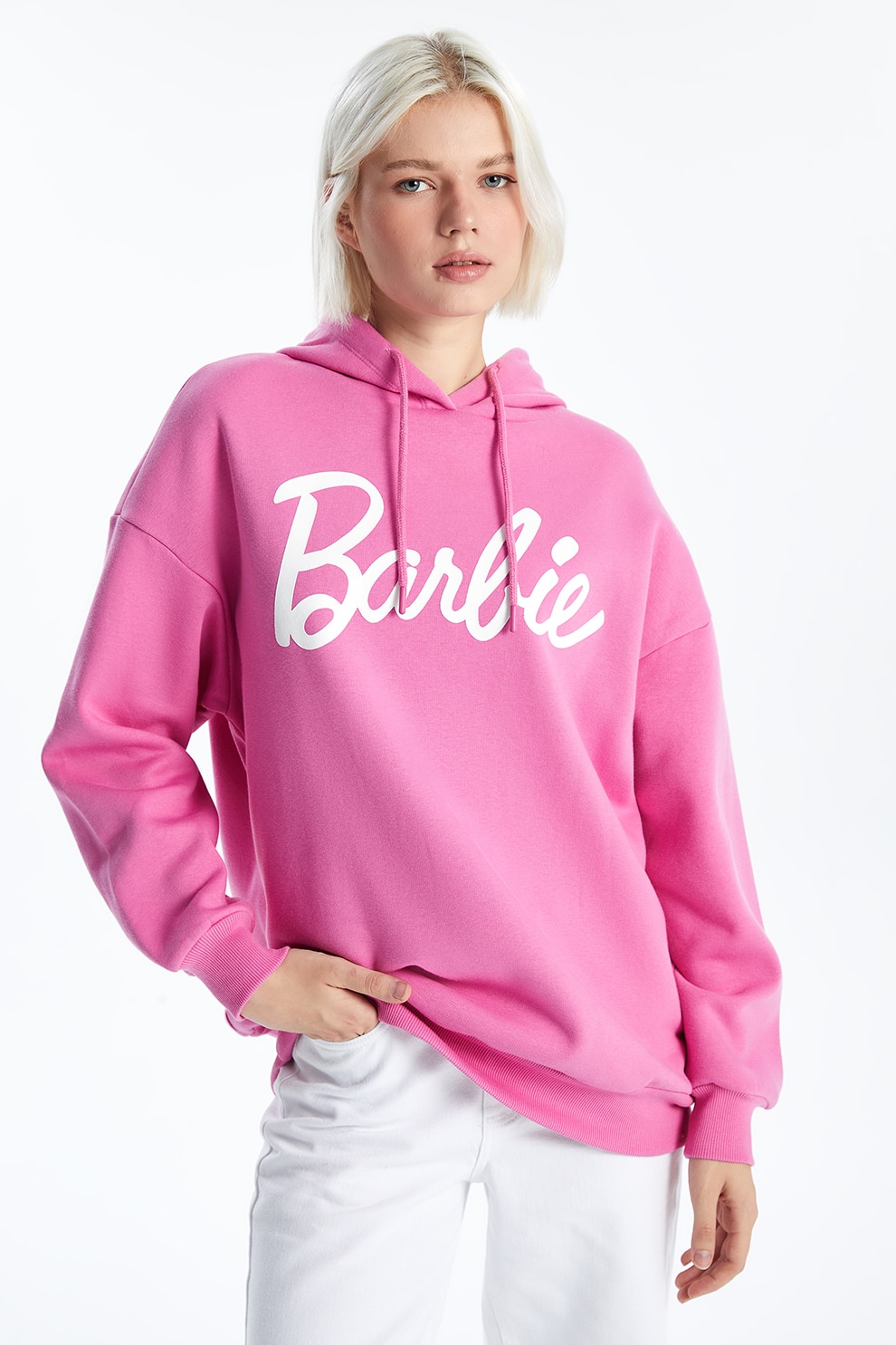 LC WAIKIKI, Hanorac din amestec de bumbac cu model Barbie