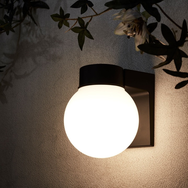 Външна стенна лампа Inspire Sologne, 1 x E27, 60 W, IP 44, черна