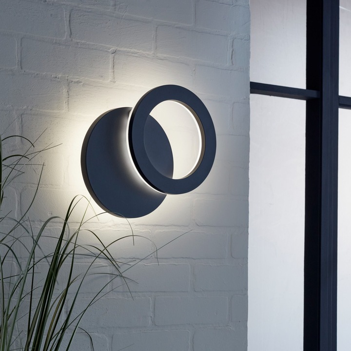 Външна LED стенна лампа Tossa, 820 лумена, 4000 K, IP54