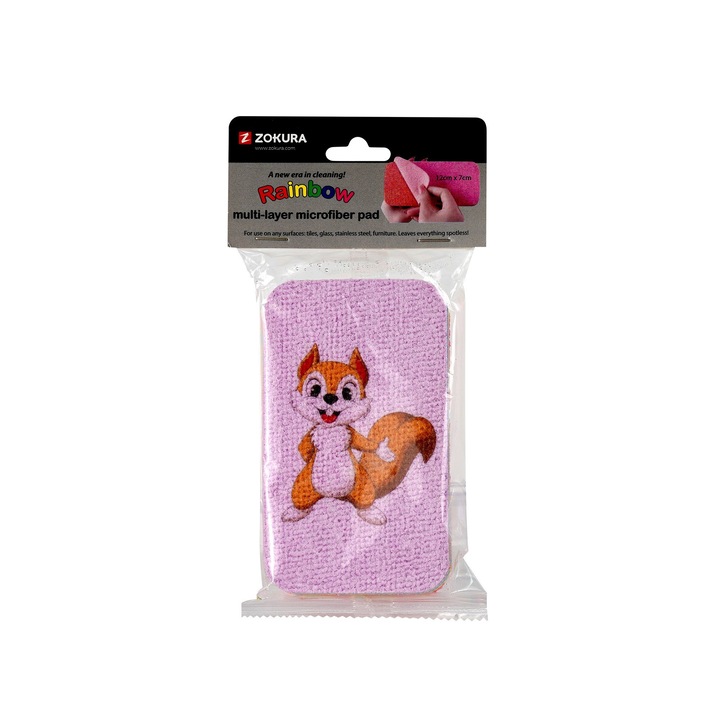 Burete multistrat pentru curatare, 12 straturi, 12 x 7 cm - Zokura