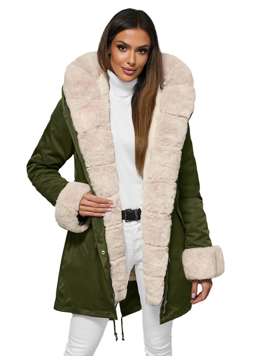 Női téli dzseki OZONEE JS/M763, Zöld