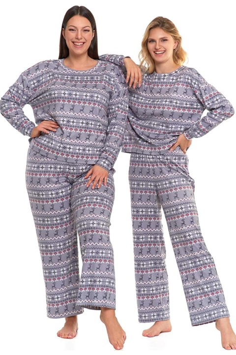 Дамска пижама, Moray, 4200-005, Максимален комфорт, Най-високо качество, Свободна кройка, 97% полиестер, 3% еластан