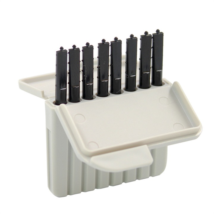Set de 8 filtre anticerument pentru aparate auditive, Cerustop, Alb/Negru