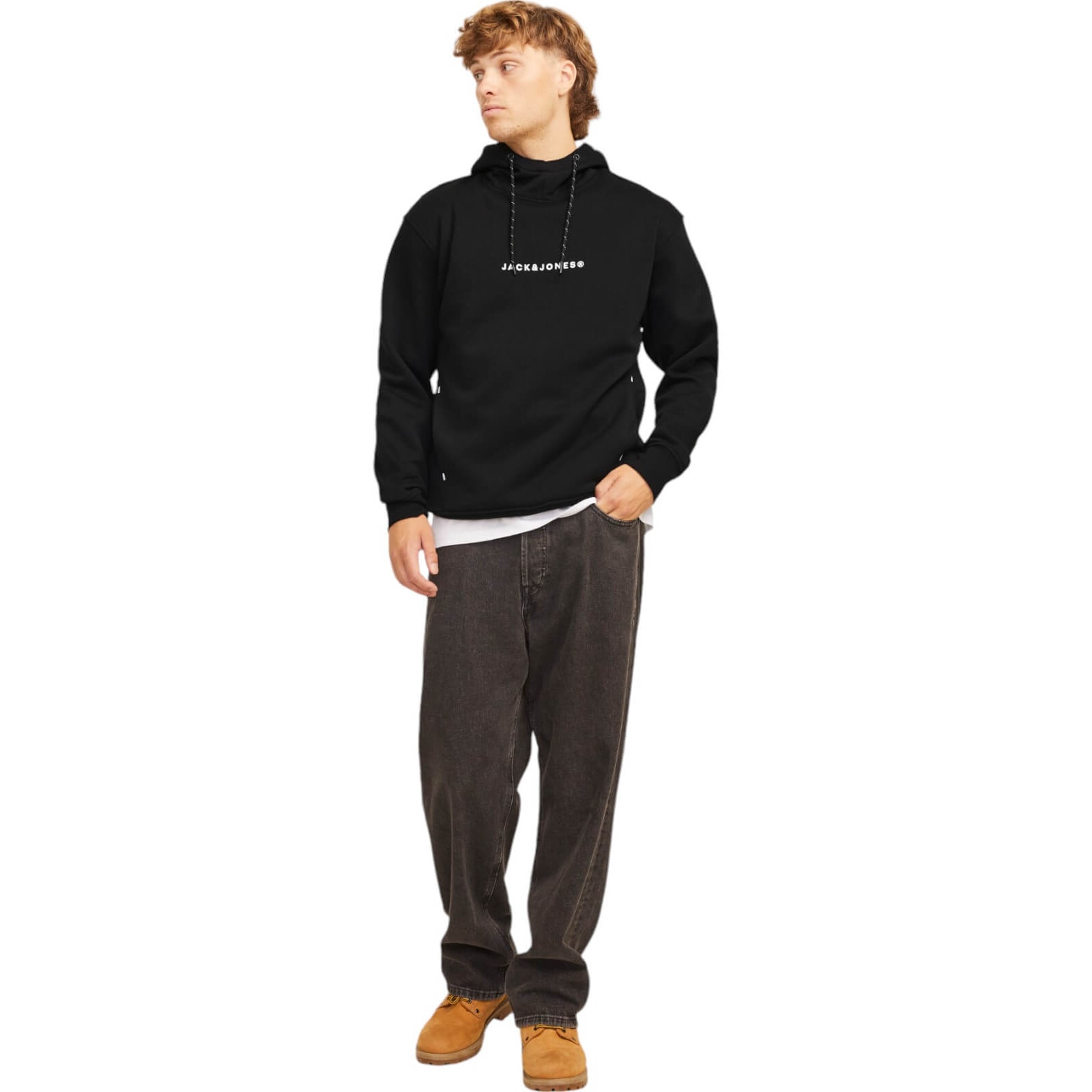 Hanorac JACK &JONES Tree Hood Negru XL INTL - eMAG.ro