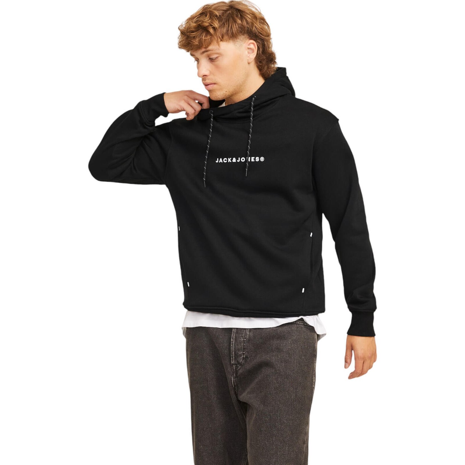 Hanorac JACK &JONES Tree Hood Negru XL INTL - eMAG.ro