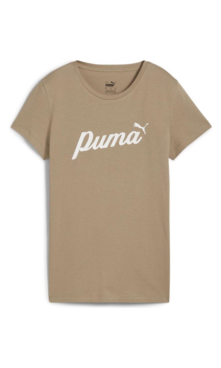 Тениска Puma Ess+ Script Tee 67931567 Дамска бежова XL