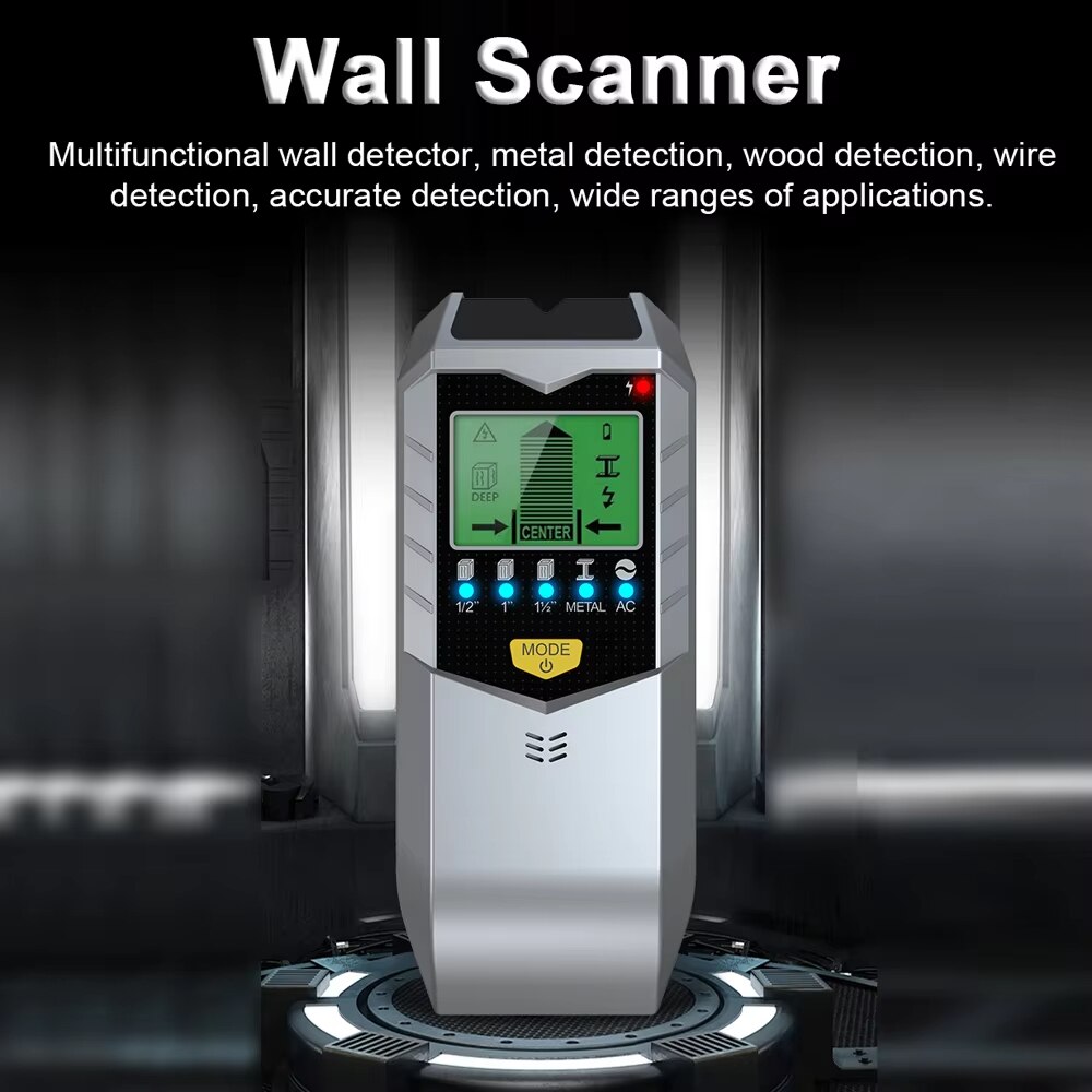 Pvc Scanner Scanner de perete 5 in 1, WALALLA, detectare metale, PVC, cabluri, lemn ...