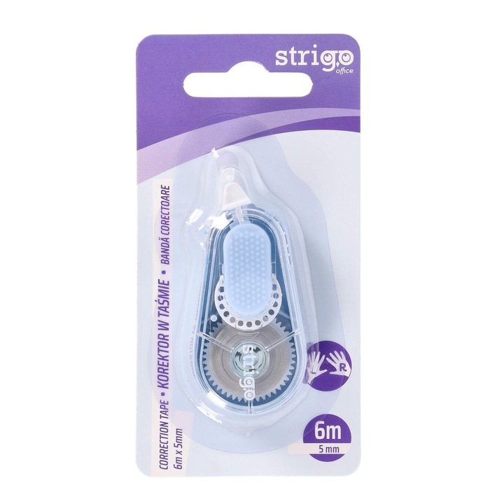 Коригираща лента Strigo, 5мм х 6м, синьо тяло