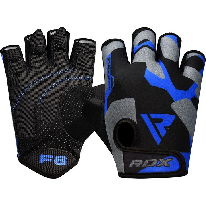 Rdx F6 fitnesz kesztyű, sötétkék, XL