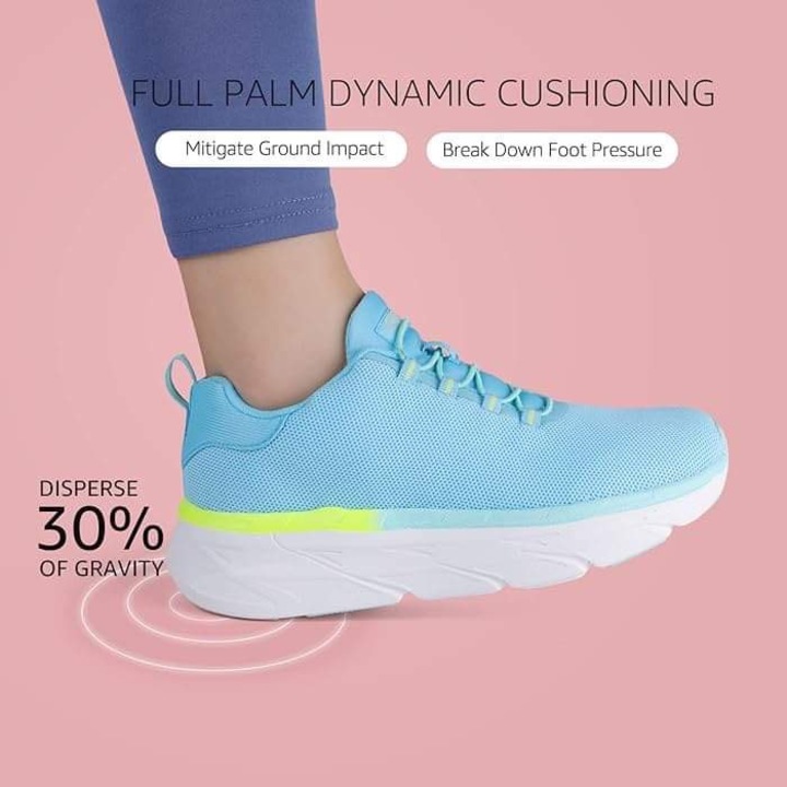 Adidasi dama STQ, talpa din spuma cu memorie, material respirabil, inchidere cu snur elastic, bleu deschis, 41 EU