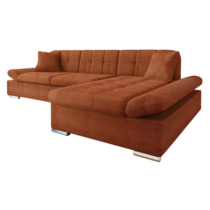 Coltar Magnir, MIRJAN24, dreapta, portocale, 161x278x76 cm