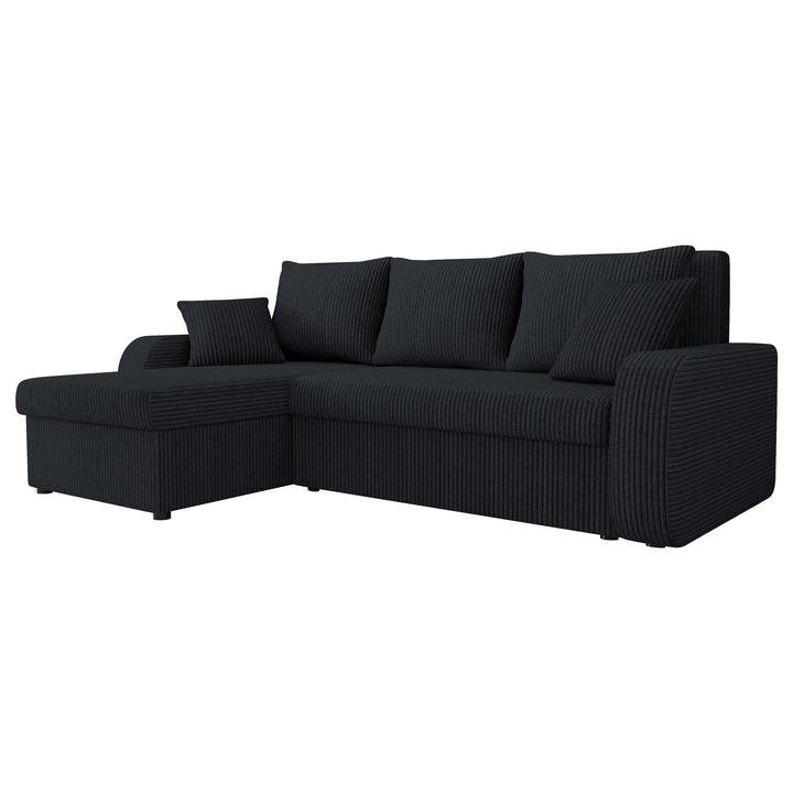 Coltar Dalmir Reiat, MIRJAN24, negru, 238x147x80 cm