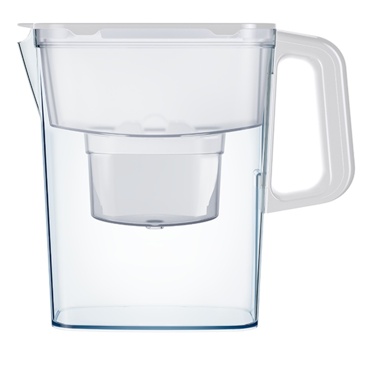 Cana de filtrare Aquaphor Kompact 2,4l, Alb/Transparent, BPA free