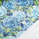 Material textil, Tricot jersey imprimat Hortensii albastre, bumbac 92%, elastan 8%