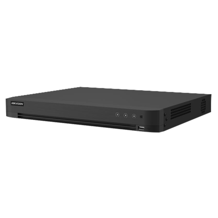 DVR AcuSense, 8 ch. 4K, 8 канала IP 4K, АУДИО 'по коаксиален', Аларма, 1U - HIKVISION iDS-7208HUHI-M2-X(4A+8/4ALM)