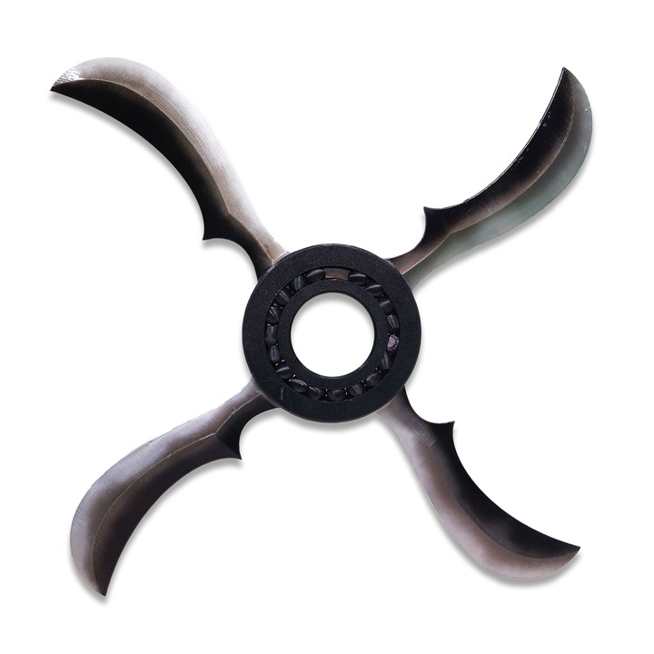 Shuriken Inspirat din Anime-ul Naruto – Design Interactiv si Pictat Manual