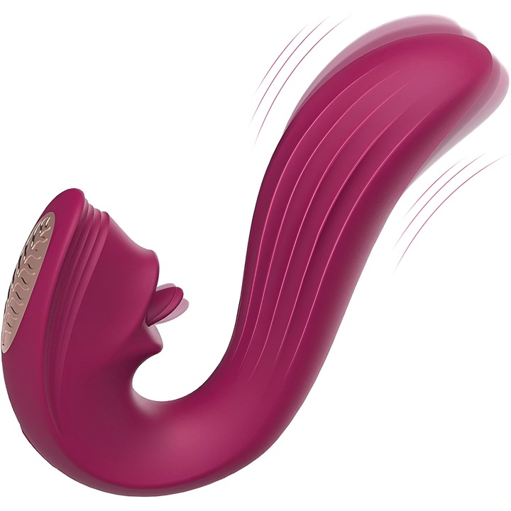 Vibrátor, G-pont, 9 rezgés/nyalási mód, vízálló, mágneses töltés, biztonságos szilikon, valósághű és texturált dizájn, klitorisz/vagina/anális stimuláció, hordozható, néma, vibrátor, erőteljes frekvenciák, MBA SHOP